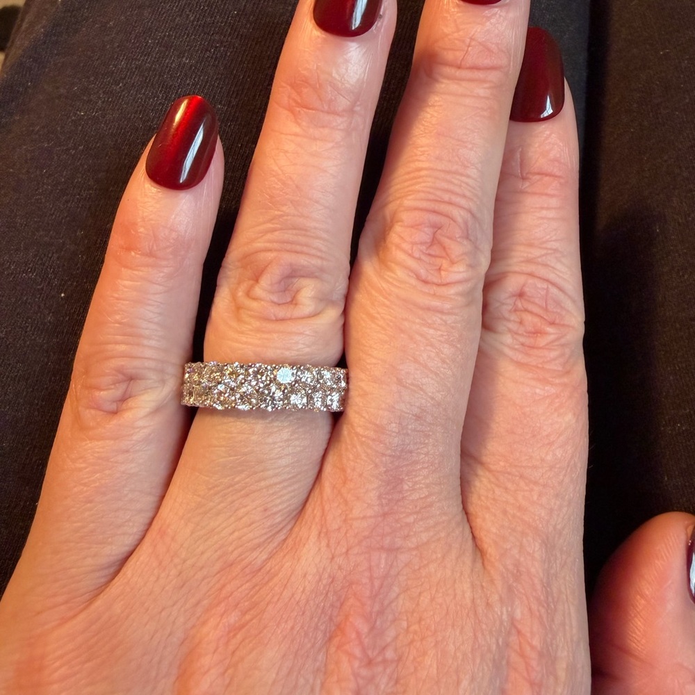 Platinum 4.55 CTW Lab Grown Diamond Eternity Band